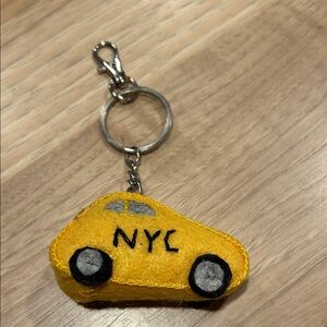 NYC Yellow Taxi Plush Keychain Manhattan